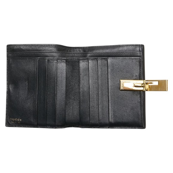 Gucci trifold wallet black leather - Picture 6 of 10
